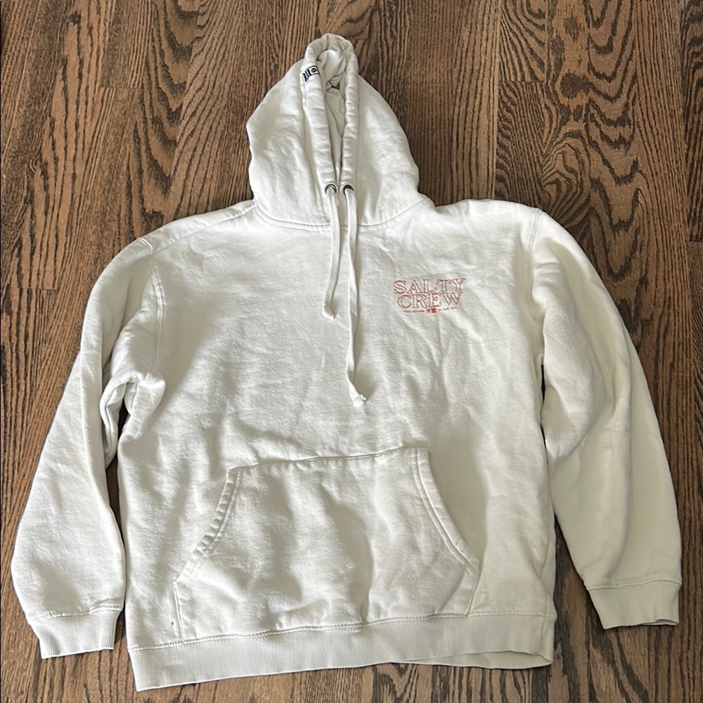 Salty Crew shark Sz s Cream Pullover Hoodie
